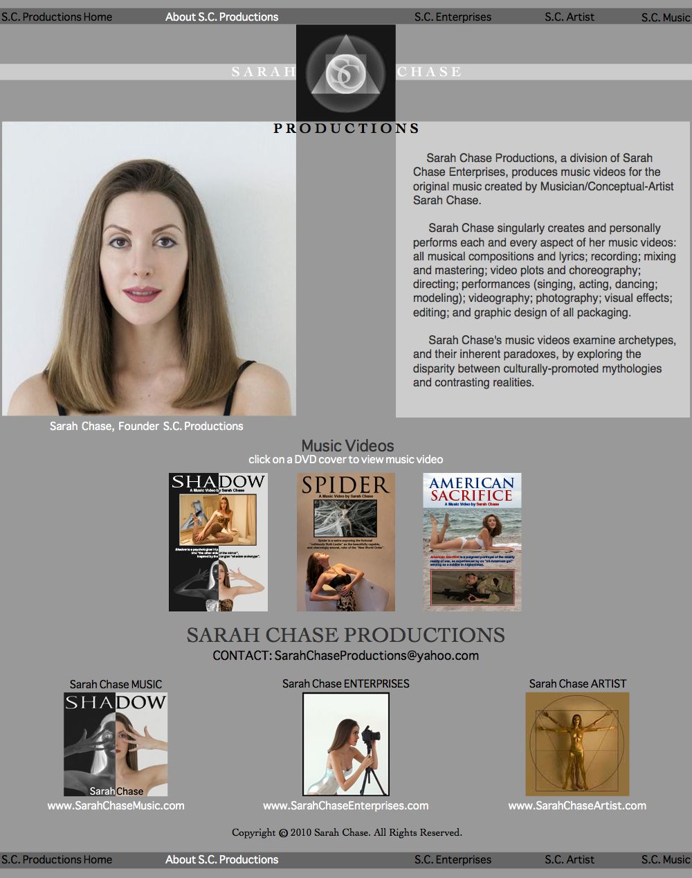 About Sarah Chase Productions